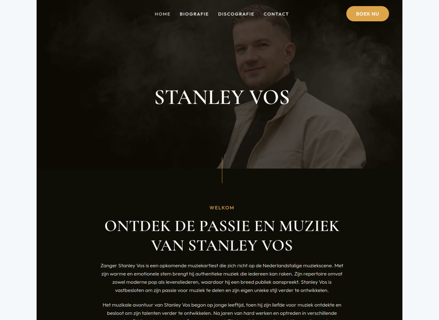 Screenshot van Stanleyvos.nl